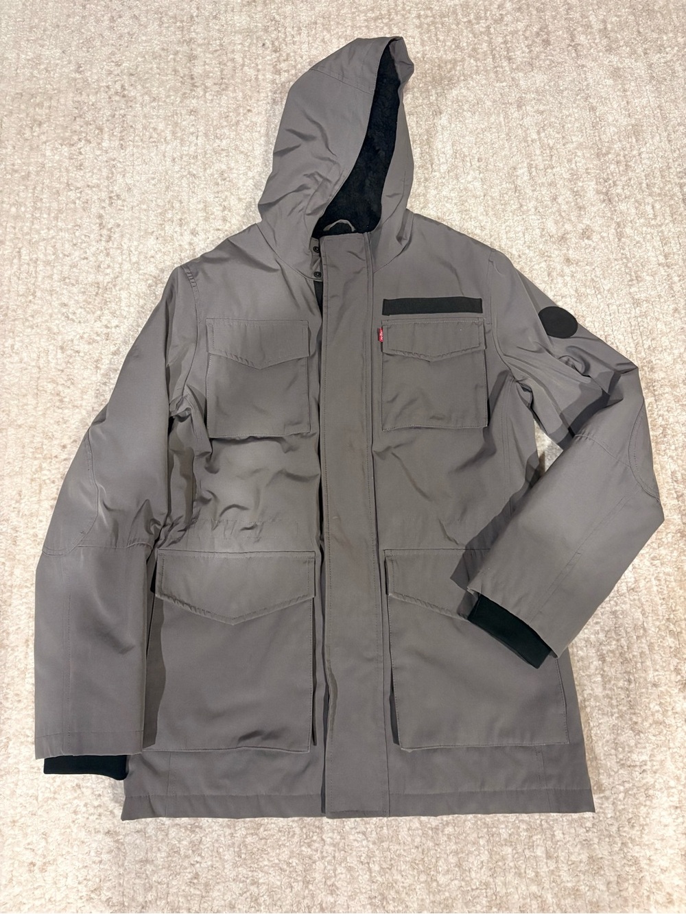 Men’s Levi's Light Gray Hooded Jacket